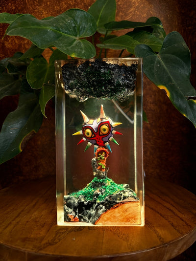 Majora Mask Resin Lamp