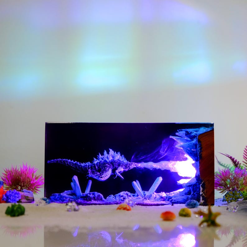 Monster Godzilla Resin Lamp 3