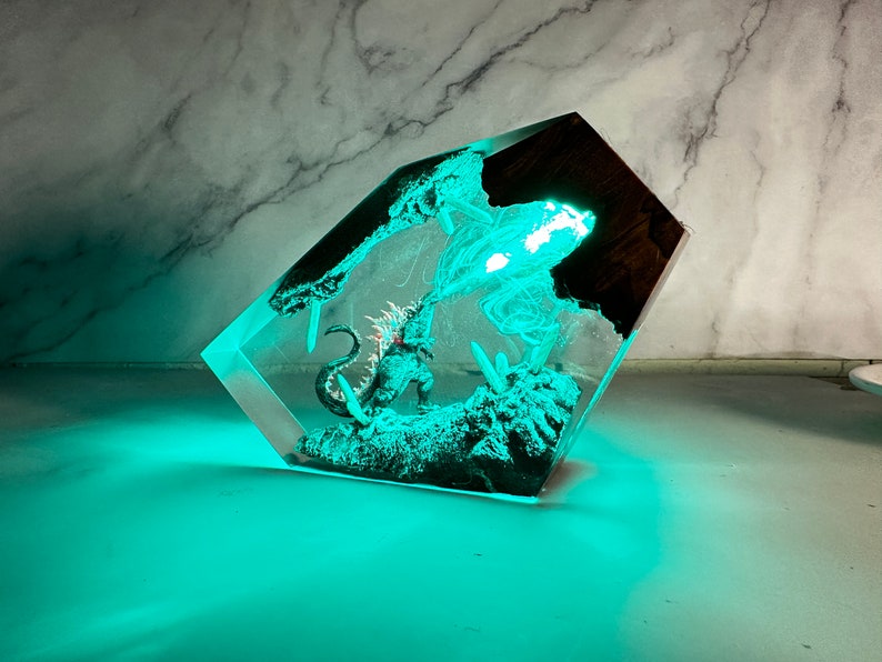 Monster Godzilla Resin Lamp
