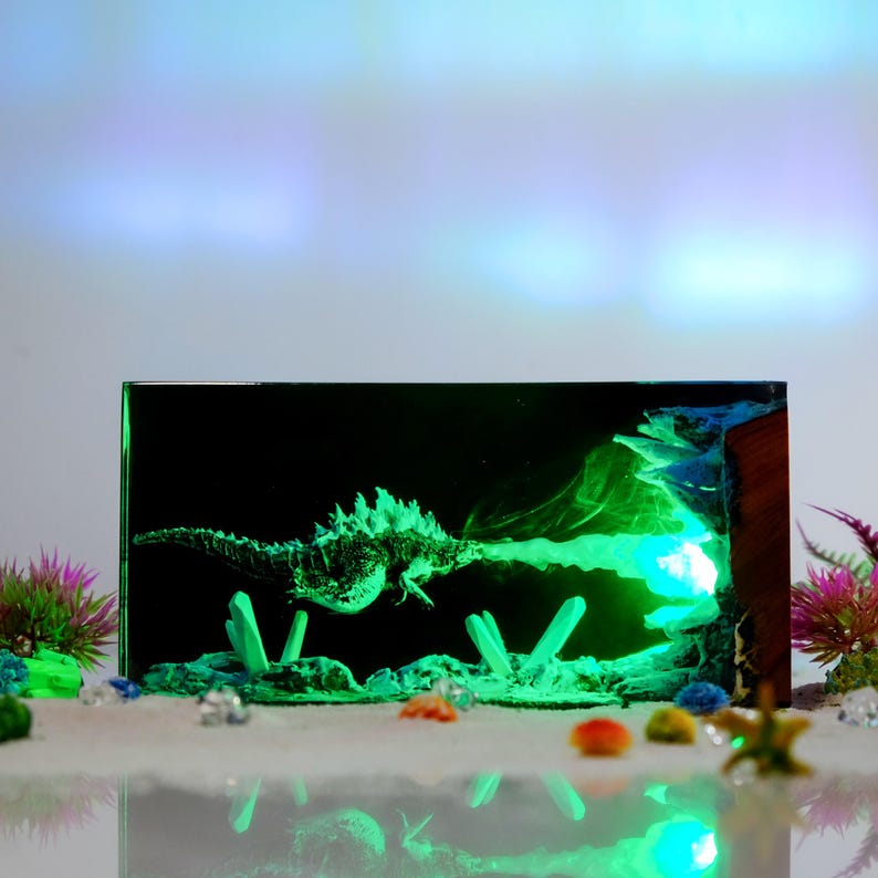 Monster Godzilla Resin Lamp 3