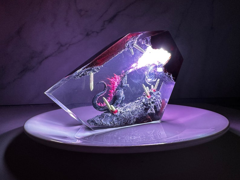 Monster Godzilla Resin Lamp