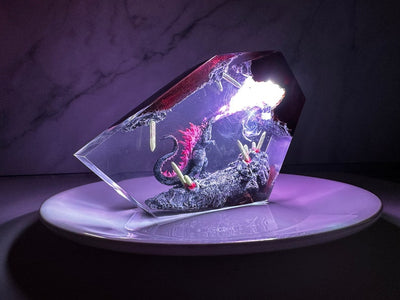Monster Godzilla Resin Lamp
