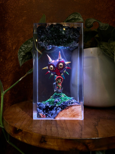 Majora Mask Resin Lamp