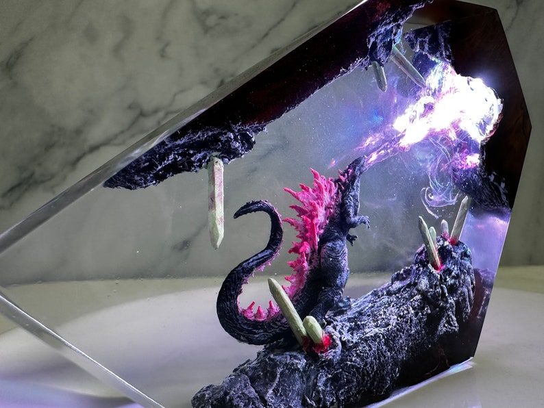 Monster Godzilla Resin Lamp