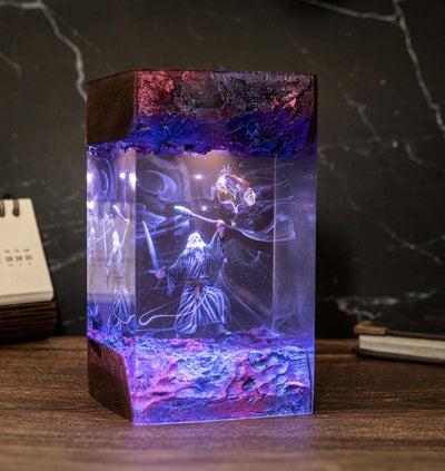 Wizard Resin Lamp