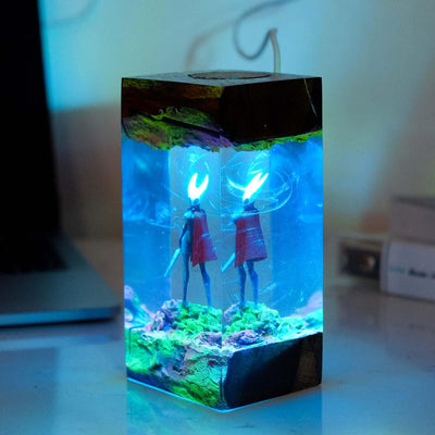 Hornet Hollow Knight Resin Lamp