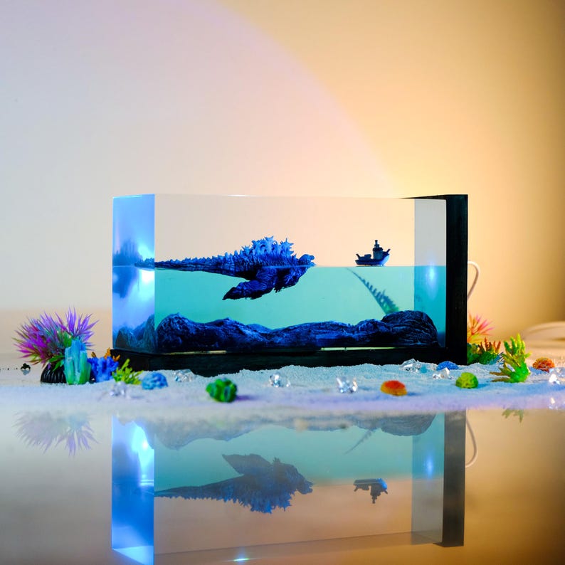 Monster Godzilla Resin Lamp 4