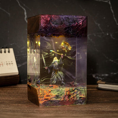 Wizard Resin Lamp