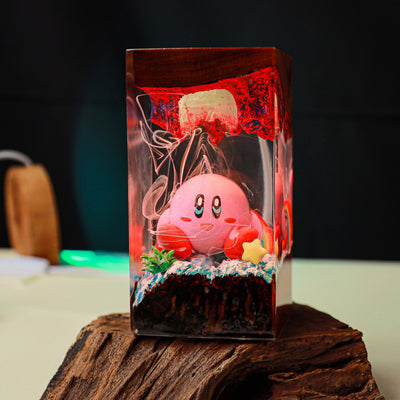 Kirby Super Star Resin Lamp