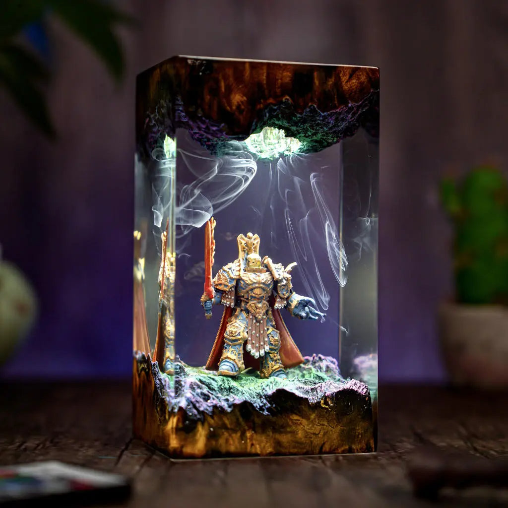 Emperor of The Mankind Warhammer Resin Lamp