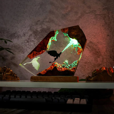 Fire Breathing Toothless Resin Lamp