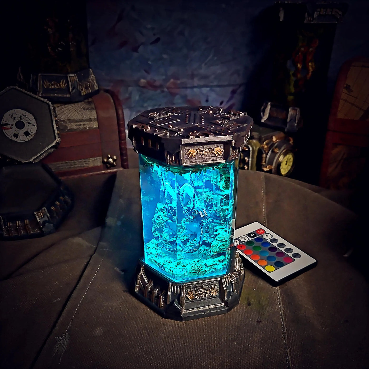 Raptor Jurassic World Resin Lamp