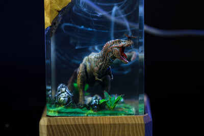Dinosaur Resin Lamp