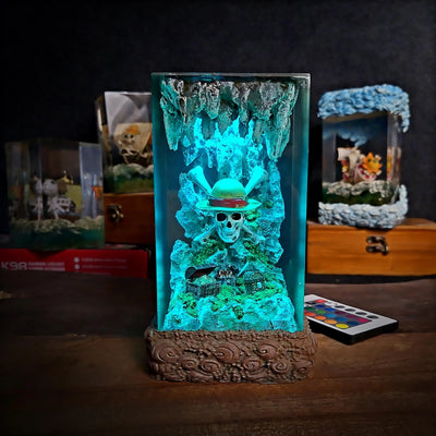 One Piece Skull Resin Lamp