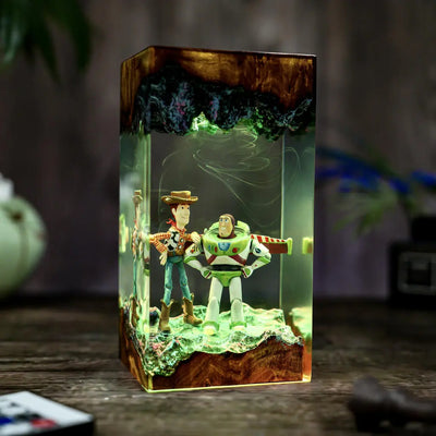 Woody & Buzz Infinity Duo Resin Lamp