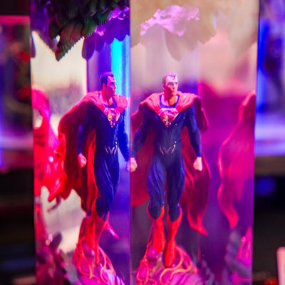 Superman Black Suit DC Comics Resin Lamp