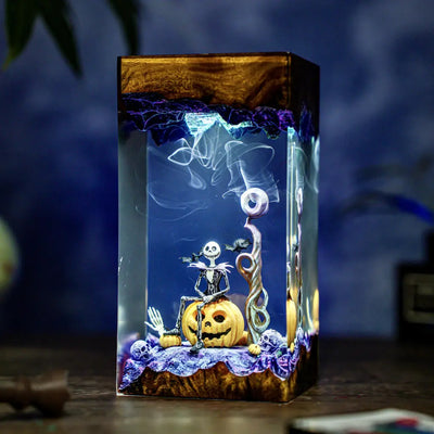Pumpkin Jack Halloween Resin Lamp