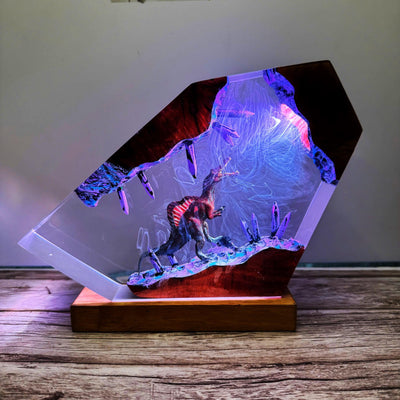 Spinosaurus Jurassic Park III Resin Lamp