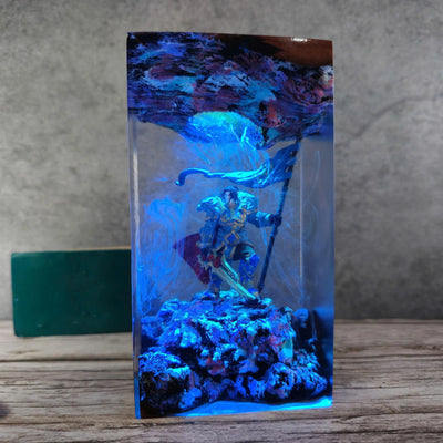 Varian Wrynn Warcraft 3 Resin Lamp