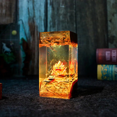 Calcifer Howl's Moving Castle Resin Epoxy Lamp
