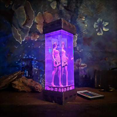Silent Nurse Horror Resin Lamp