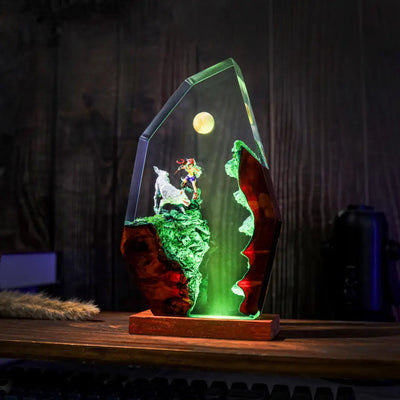 Princess Mononoke Resin Epoxy Night Light