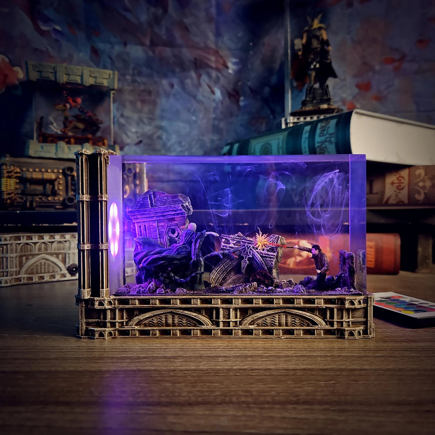 Harry and Voldemort Resin Lamp