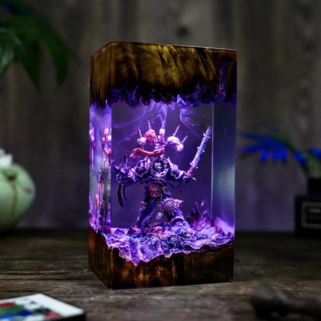 Chaos Space Marines Warhammer Resin Lamp