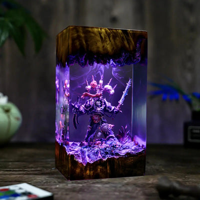 Chaos Space Marines Warhammer Resin Lamp