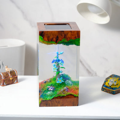 Master Sword with Silent Flower Resin Lamp