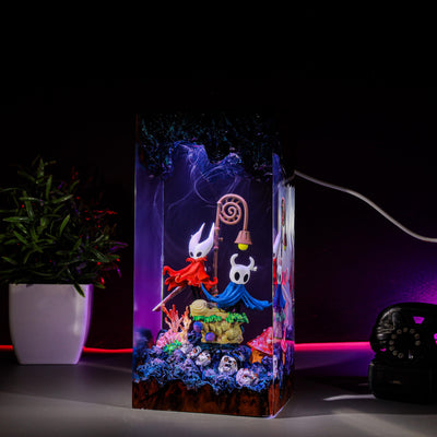 Silksong The Knight & Hornet Hollow Knight Resin Lamp