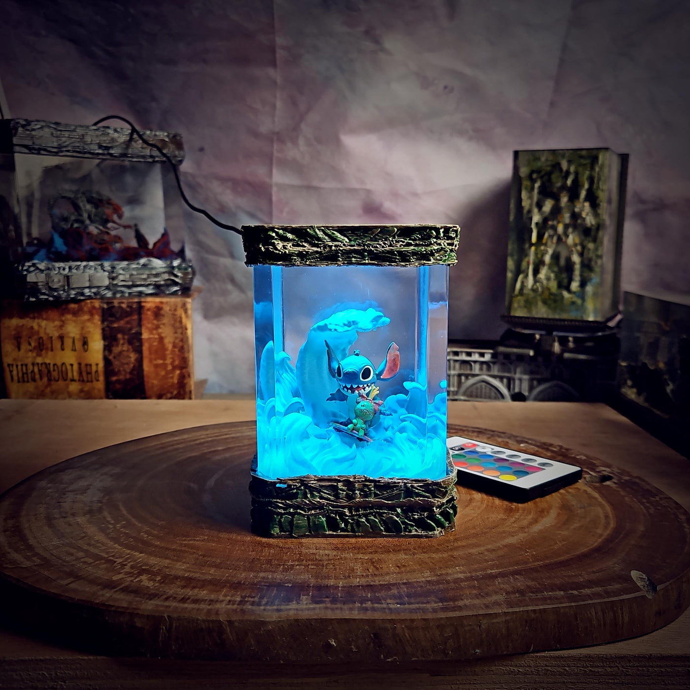 Cute Stitch Resin Lamp