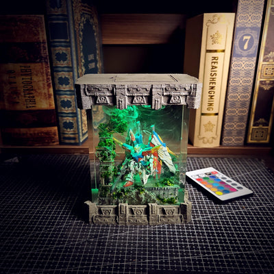 Broken Gundam in Deep Ocean Resin Lamp