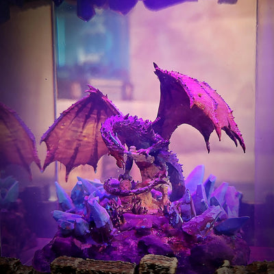 Shadow Dragon Resin Lamp