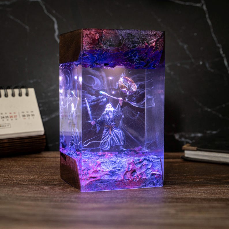 Wizard Resin Lamp