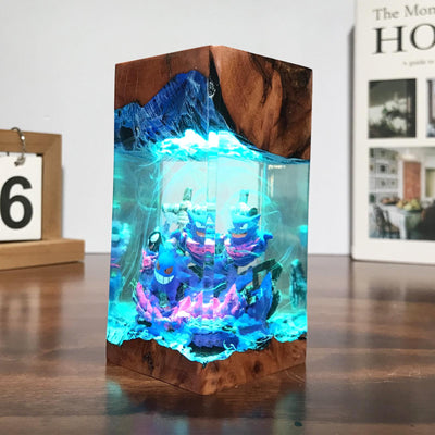 Gengar Haunter Gastly Pokemon Resin Lamp