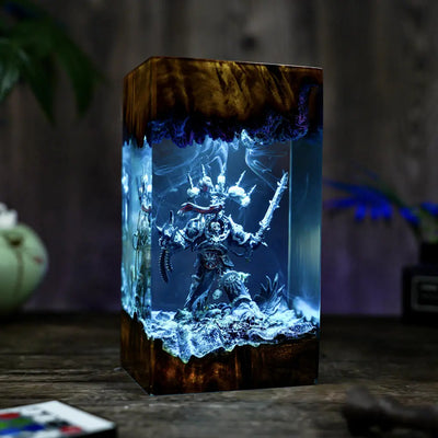 Chaos Space Marines Warhammer Resin Lamp