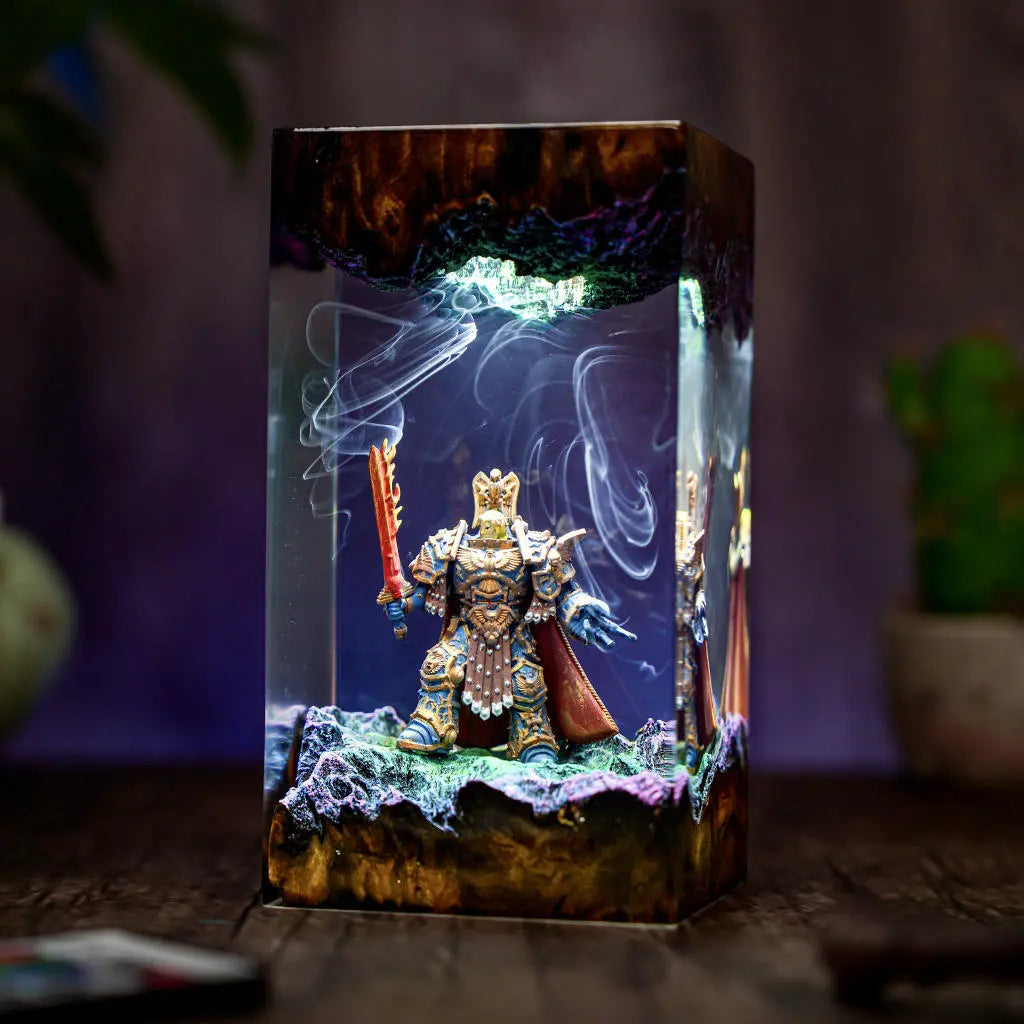 Emperor of The Mankind Warhammer Resin Lamp