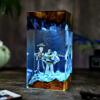 Woody & Buzz Infinity Duo Resin Lamp