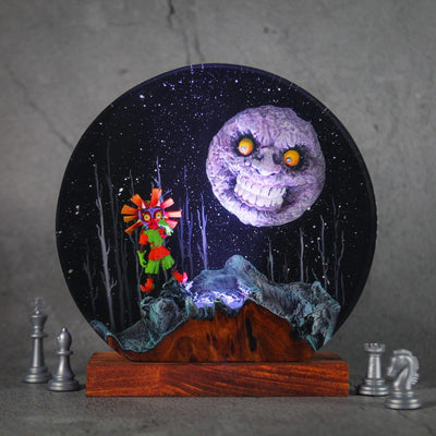 Majora Mask Resin Lamp