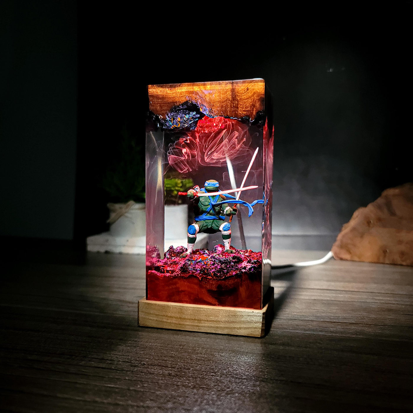 Resin Ninja Sword LED Night Light