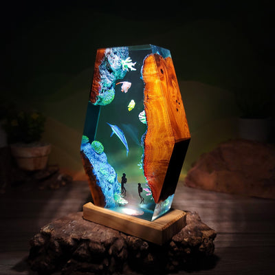Ocean Resin Lamp