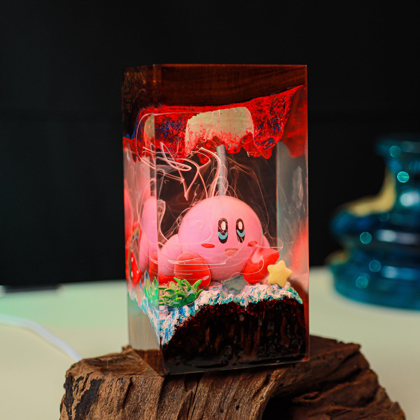 Kirby Super Star Resin Lamp
