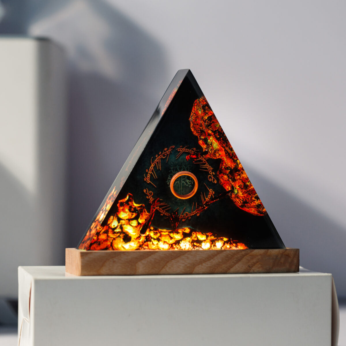 Dark Ring Lord of the Rings Resin Lamp