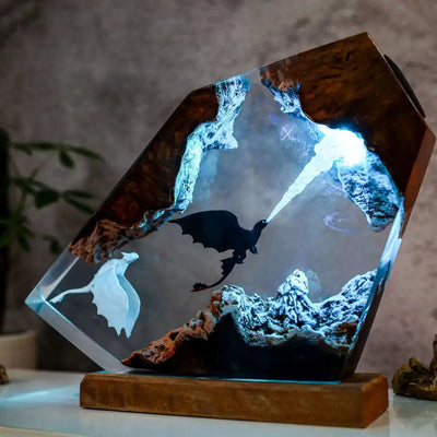 Fire Breathing Toothless Resin Lamp