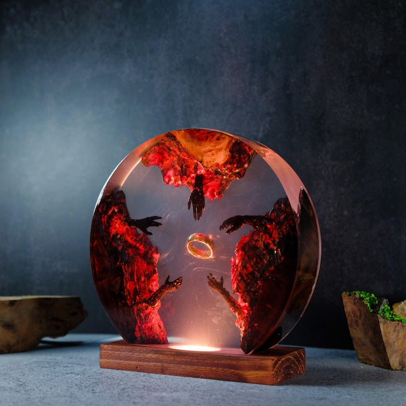 Rings Lord Resin Lamp