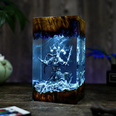 Chaos Space Marines Warhammer Resin Lamp