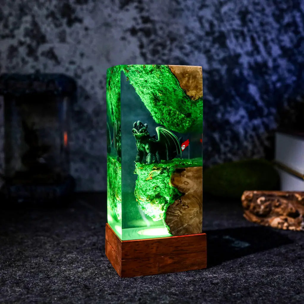 Toothless Night Resin Epoxy Lamp