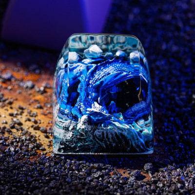 Sleeping Dragon - Blue Artisan Keycap