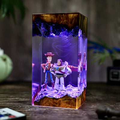 Woody & Buzz Infinity Duo Resin Lamp